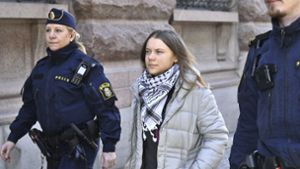 Die Aktivistin hatte ab dem 11. März für mehrere Tage den Haupteingang des schwedischen Parlaments blockiert. (Archivbild) Foto: dpa/Samuel Steén