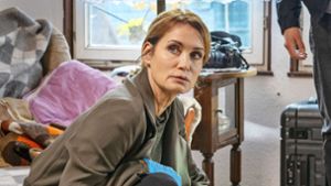 Anka Kling speilt die Chefin des Kripoteams in „Das Quartett – Dunkle Helden“. Foto: ZDF/Oliver Vaccaro