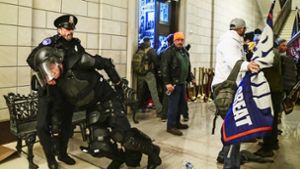 Der 6. Januar in Washington D.C.: Trump-Anhänger stürmen das Kapitol. Foto: dpa/Miguel Juarez Lugo