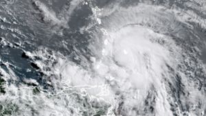 Der Tropensturm über der Karibik. Foto: AFP/HANDOUT