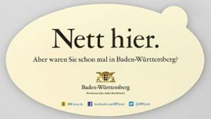 Auch noch Jahrzehnte nach dem Start der Kampagne des Landes Baden-Württemberg sorgt ein Aufkleber für Debatten im Netz. Foto: bw-jetzt