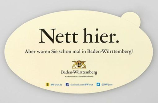 Auch noch Jahrzehnte nach dem Start der Kampagne des Landes Baden-Württemberg sorgt ein Aufkleber für Debatten im Netz. Foto: bw-jetzt