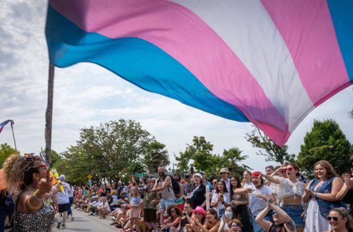 Eine Person schwenkt die trans Pride Flagge – für viele Menschen bedeutet das Gesetz eine Erleichterung (Archivbild). Foto: Imago/ZUMA Press/Ethan Cairns