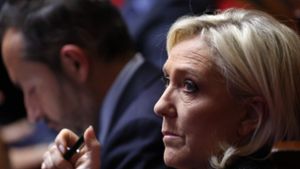 Die französische Rechtspopulistin Marine Le Pen distanziert sich von der AfD. (Archivbild) Foto: AFP/EMMANUEL DUNAND