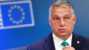 „Migrationskrieg im Sitzungssaal“, Orban stand ziemlich allein gegen den Rest der EU. Foto: dpa/John Thys