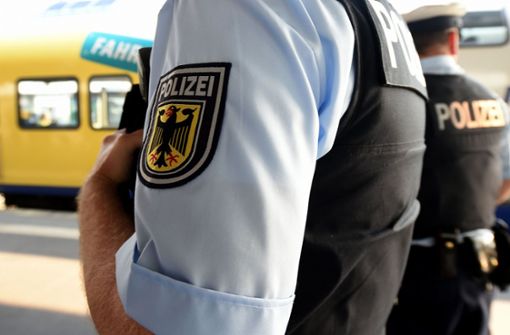 Beim Halt in Plochingen wurden die Streithähne von der Bundespolizei in Empfang genommen. Foto: dpa