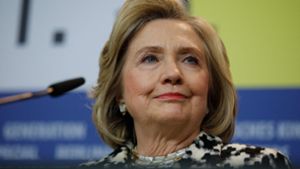 Die einstige Außenministerin Hillary Clinton Foto: AFP/DAVID GANNON