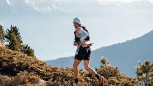 Trailrunner Johannes Löw in den österreichischen Alpen. Foto: StZN/David Ferk