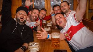 Besonders die VfB-Fans hatten etwas zu feiern. Foto: 7aktuell.de/Daniel Boosz