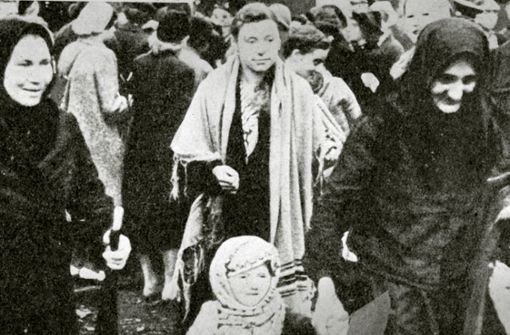 Bessarabiendeutsche bei der Umsiedelung im Jahr 1940 Foto: imago/United Archives International