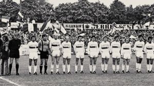 Die Aufstiegsmannschaft von 1977 Foto: Pressefoto Baumann