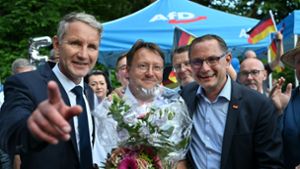 Im thüringischen Sonneberg wurde zum ersten Mal ein AfD-Politiker zum Landrat gewählt. Foto: dpa/Martin Schutt