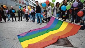 Demonstration für sexuelle Vielfalt am Freitag in Stuttgart Foto:  