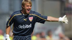 Die längste Zu-Null-Serie (2003): Monatelang ist Timo Hildebrand unbezwingbar. Von Mai bis Oktober 2003 kassiert der VfB-Torhüter saisonübergreifend in neun Spielen kein einziges Gegentor – der Rekord hat bis heute Bestand. Foto: Baumann