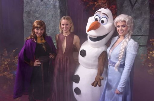 Schauspielerin Kristen Bell (zweite von links) bei der Weltpremiere von Frozen 2. Foto: AP/Chris Pizzello