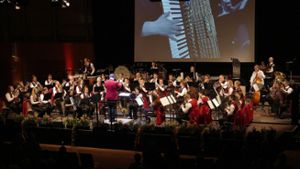Das große Blasorchester unter der Leitung von Tobias Klein Foto: Musikverein Grafenau e.V.