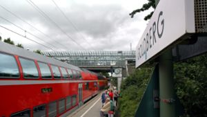 Am S-Bahnhaltepunkt Goldberg kam es Montagnacht zu einer gewalttätigen Auseinandersetzung. Foto: Kreiszeitung Böblinger Bote/Thomas Bischof