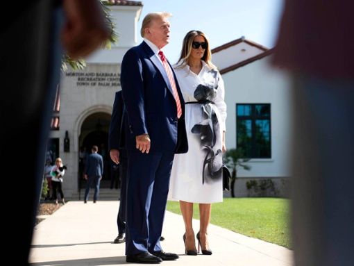 Melania Trump und Donald Trump absolvierten einen gemeinsamen Termin. Foto: imago/USA TODAY Network
