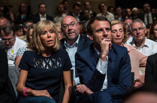 Frankreichs Wirtschaftsminister Emmanuel Macron und seine Bewegung en Marche. Foto: EPA