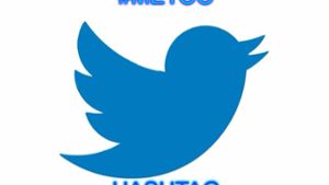 Das Logo des Internet Kurznachrichtendienst Twitter mit dem Hashtag #MeToo als Mem. Foto: dpa/Meme