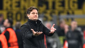 Dortmunds Coach Edin Terzic geht zuversichtlich in die Partie beim FC Bayern. Foto: Federico Gambarini/dpa