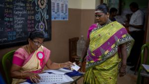 Die Wahl in Indien hat begonnen - wegen der Größe des Landes dauert sie sechs Wochen. Foto: Altaf Qadri/AP