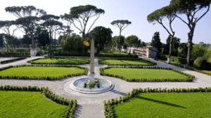 Garten der Villa Médici in Rom.  Weitere Gärten finden Sie in der Bildergalerie. Foto: AFP/Vincenzo Pinto