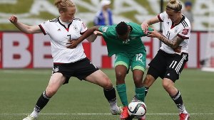 Die deutsche Frauen-Nationalmannschaft startet mit einem lockeren Sieg über die Elfenbeinküste in die WM.  Foto: EPA