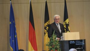Frank-Walter Steinmeier würdigte bei einer Rede im Stuttgarter Rathaus die Verdienste des ersten Staatsoberhaupts. Foto: LICHTGUT/Leif Piechowski