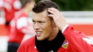 VfB-Stürmer Ginczek steht im Kader gegen Augsburg Foto: Pressefoto Baumann