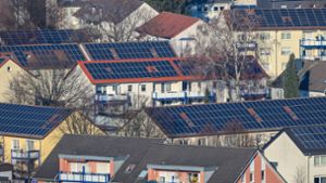 Könnte es in Stuttgart-Süd auch mal so aussehen? Eindrücke von einer Solarsiedlung in Bottrop, Nordrhein-Westfalen. Foto: Imago/Rupert Oberhäuser