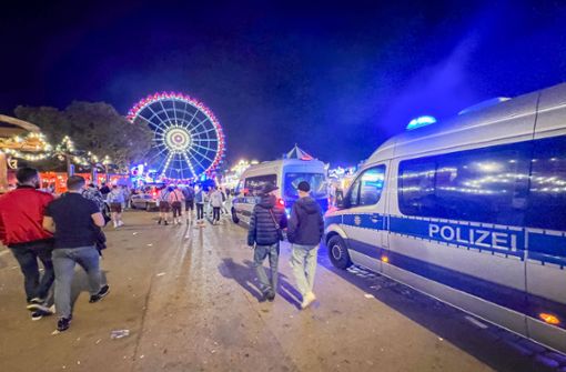 Die Polizei ist auf dem Cannstatter Volksfest präsent. Foto: 7aktuell.de/NR