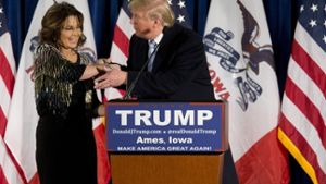 Hardlinerin Sarah Palin springt Trump bei