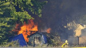 Das Feuer hat sich rasend schnell ausgebreitet. Foto: The Medford Mail Tribune