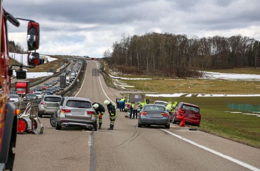 Der Unfall ereignete sich auf der A8 bei Laichingen. Foto: 7aktuell.de/Christina Zambito