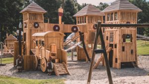 Der Spielplatz in Welzheim wurde von den Alten Römern inspiriert. Foto: Stadt Welzheim