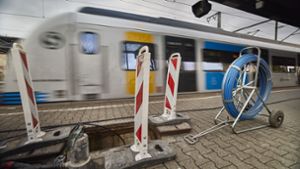 Demnächst gibt es keine S-Bahn-Abfahrt vom  Bahngleis in Waiblingen. Foto: Gottfried Stoppel