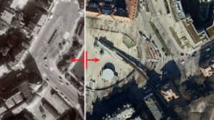 Der  Marienplatz hat sich über die Jahrzehnte baulich stark verändert, und  man nutzte ihn auch sehr unterschiedlich. Foto:  