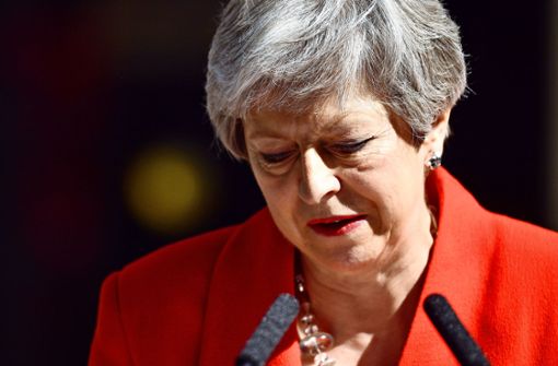 Die britische Premierministerin Theresa May verkündet den baldigen Rücktritt vom Staats- und Parteiamt. Foto: Getty Images