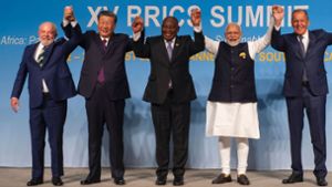 Vereint im Argwohn gegen den Westen: Brics-Gipfelteilnehmer. Foto: AFP/Alet Pretorius