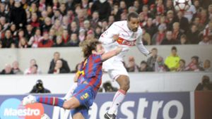 In der Champions League traf Cacau 2009 gegen  Barcelona zum 1:0 – Endstand 1:1. Foto: imago/Jan Huebner