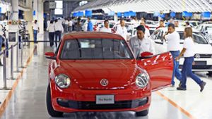 Seit dem Jahr 2011 läuft der New Beetle von Volkswagen in Puebla vom Band. Foto: dpa