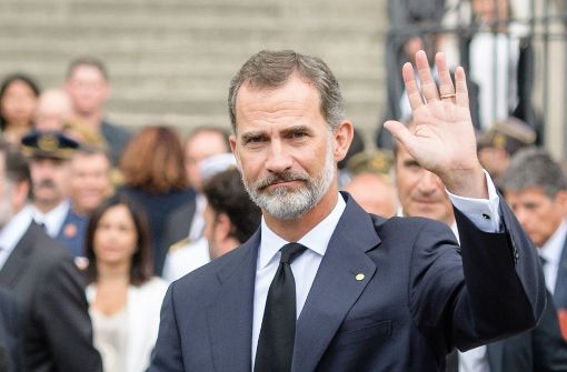 Spaniens König Felipe VI. meldet sich am Dienstagabend zu den Massenprotesten in Katalonien zu Wort. Foto: dpa