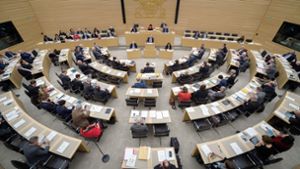 143 Abgeordnete gehören dem Landtag von Baden-Württemberg an Foto: dpa