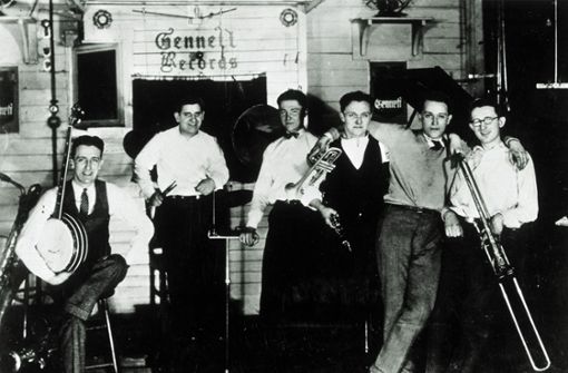 Das Jazzensemble von Bix Beiderbecke in Chicago 1925 Foto: imago/Kharbine Tapabor
