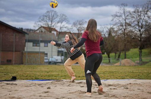 Beachvolleyballfeld in Schnait – ein Erfolg des Jugendgemeinderats Foto: Gottfried Stoppel