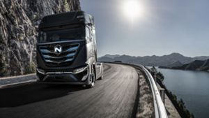 So soll der neue Brennstoffzellen-Lastwagen aussehen. Foto: Iveco/Aldo Ferrero