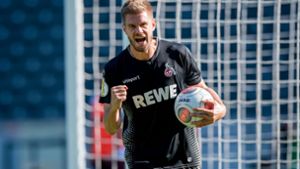 Ex-VfB Spieler Simon Terodde hat dem 1. FC Köln offenbar Glück gebracht – er schoss gleich vier Tore. Foto: Getty Images Europe
