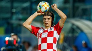 Bislang kam Borna Sosa nur für die kroatische U21 und nicht für das A-Team zum Einsatz. Das ermöglicht ihm nun einen Nationenwechsel. Foto: imago//Roland Krivec