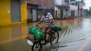 Schwerer Regen hat in Teilen Brasiliens zu Überschwemmungen, Sturzfluten und Erdrutschen geführt. Foto: Bruna Prado/AP/dpa